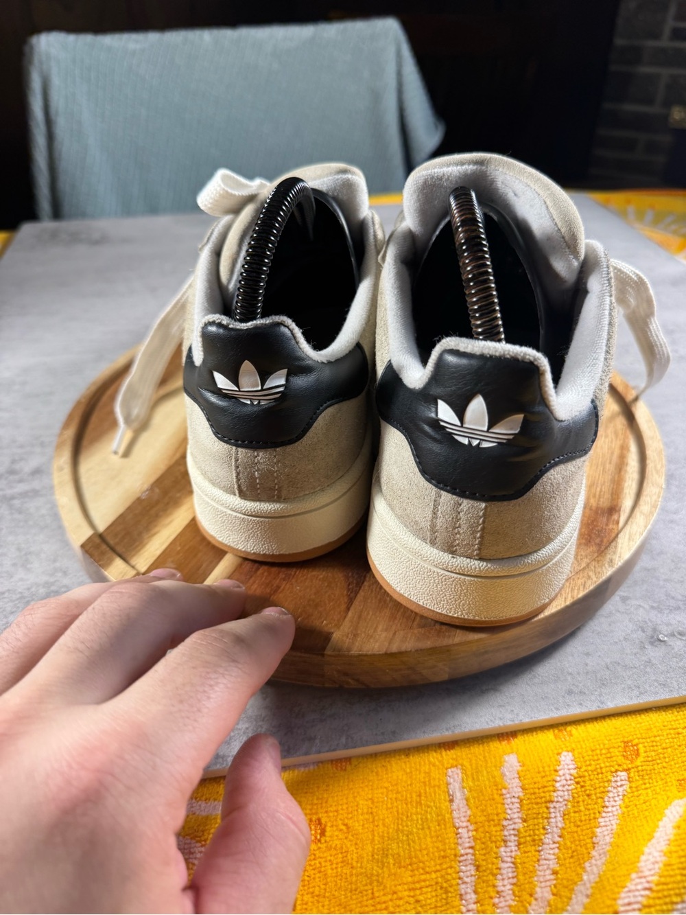 Adidas Women's Campus 00s Sneakers - Crystal White/Core Black, Size 7.5 US - Picture 2 of 7